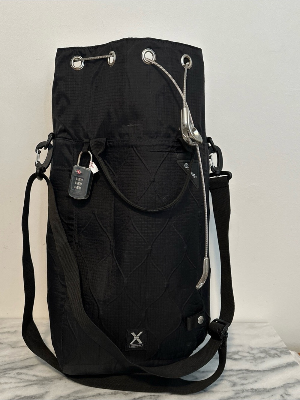 Pacsafe 15 L Black Travel Sling Bag - Men's travel weekend  Bag